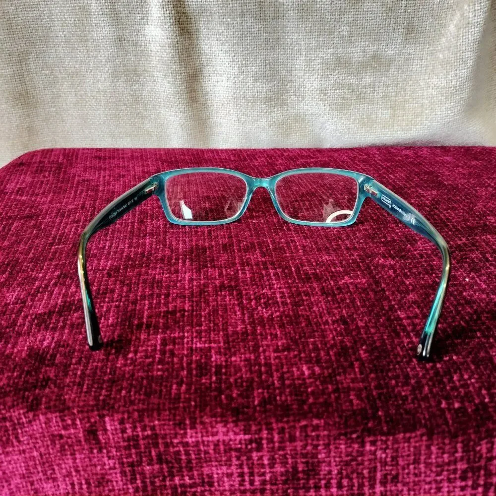 Coach Eyeglasses Frame Dark Tortoise Teal HC6040 Brooklyn 5116 52[]16 135